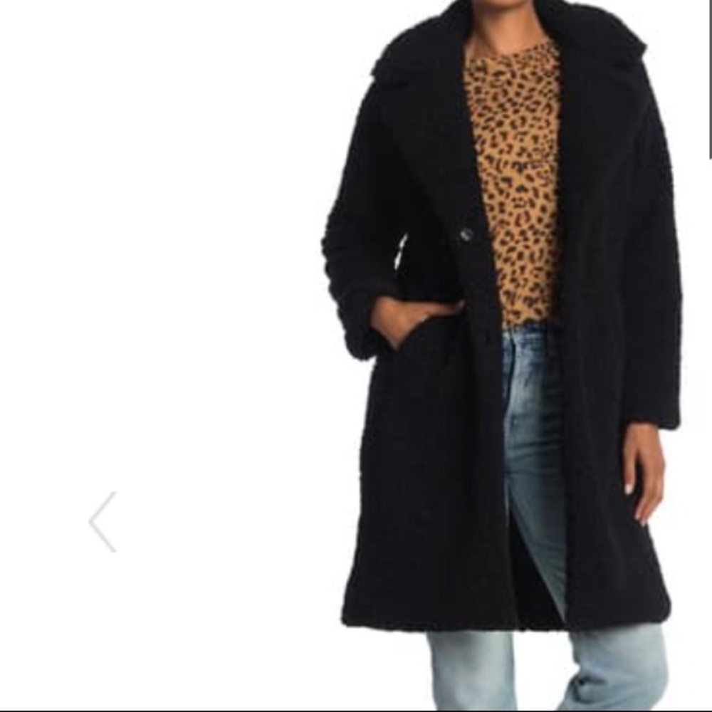 Lucky Brand Faux Shearling (Teddy) Mid Jacket